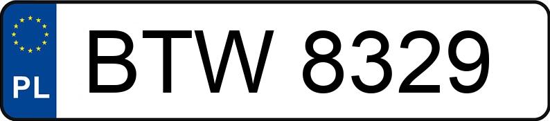 Numer rejestracyjny BTW 8329 posiada DAEWOO / FSO Polonez Caro 1.6 Kat. MR`97 PLUS GLi - BTW8329