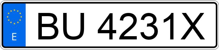 Numer rejestracyjny BU4231X posiada OPEL ASTRA