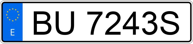 Numer rejestracyjny BU7243S posiada SEAT IBIZA