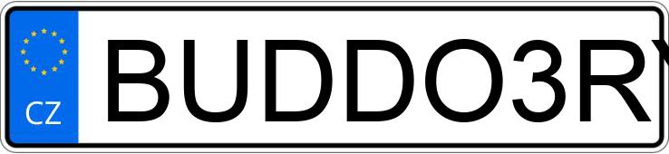 Numer rejestracyjny BUDDO3RY posiada  B6