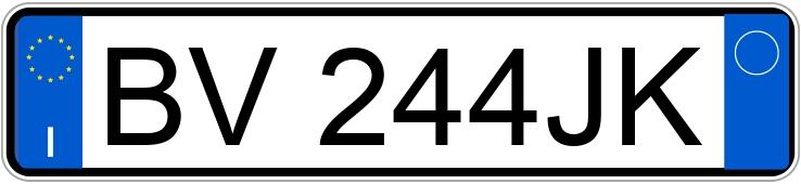 Numer rejestracyjny BV244JK posiada ALFA ROMEO 147