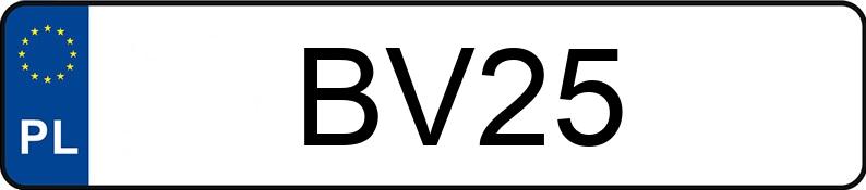 Le numéro d’enregistrement BV 25 a NISSAN 200 SX 1.8 Kat. Turbo 16V - BV25