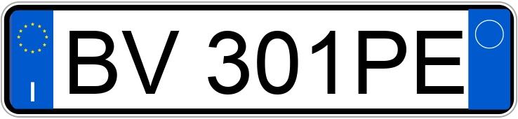 Numer rejestracyjny BV301PE posiada BMW Serie 3 320 d TD cat Touring Futura (110 kw)