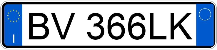 Numer rejestracyjny BV366LK posiada LANCIA Y Numer rejestracyjny BV366LK posiada LANCIA Y