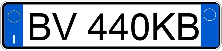 Numer rejestracyjny BV440KB posiada VOLKSWAGEN Golf 4a serie