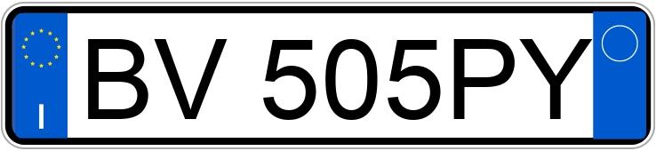 Numer rejestracyjny BV505PY posiada VOLKSWAGEN Golf 4a serie