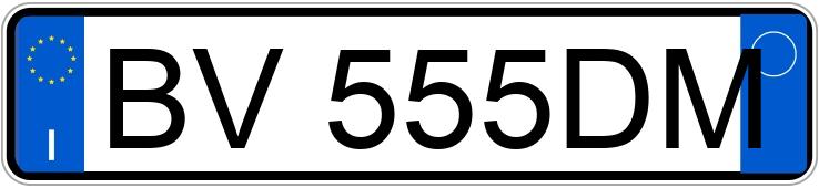 Numer rejestracyjny BV555DM posiada BMW Serie 5