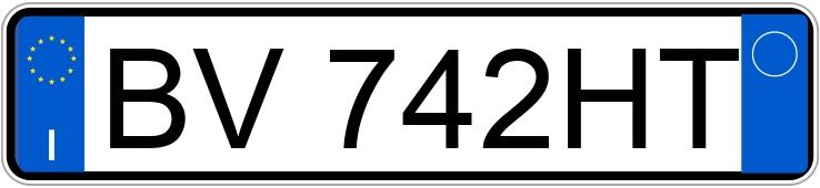 Numer rejestracyjny BV742HT posiada ALFA ROMEO 156 1a serie