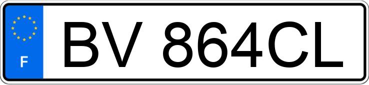 Numer rejestracyjny BV864CL posiada CITROEN C1