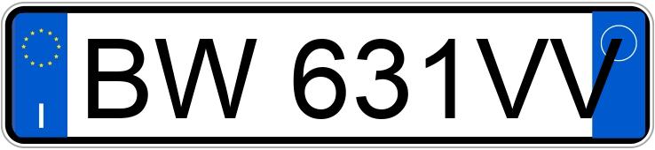 Numer rejestracyjny BW631VV posiada PEUGEOT 206