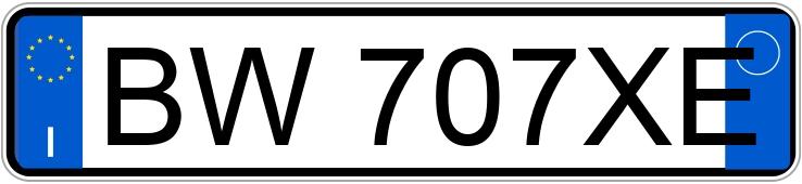Numer rejestracyjny BW707XE posiada CITROEN Xsara