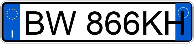 Numer rejestracyjny BW866KH posiada BMW Serie 3