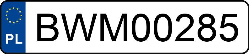 Numer rejestracyjny BWM 00285 posiada FORD Focus 1.6 MR`02 E3 Ghia - BWM00285