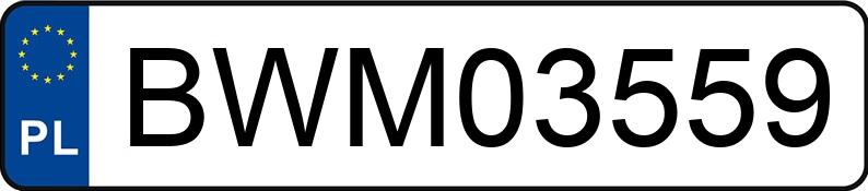 Numer rejestracyjny BWM 03559 posiada VOLVO V40 1.9 D MR`96 TD - BWM03559