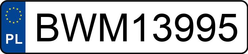 Numer rejestracyjny BWM 13995 posiada OPEL CORSA - BWM13995