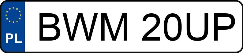 Numer rejestracyjny BWM 20UP posiada BELARUS 820 - BWM20UP Numer rejestracyjny BWM 20UP posiada BELARUS 820 - BWM20UP