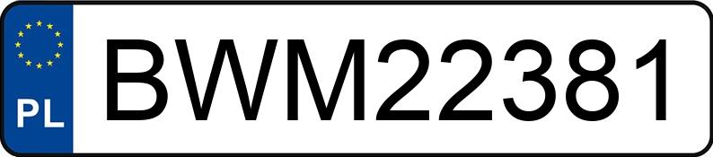 Numer rejestracyjny BWM 22381 posiada FSO POLONEZ ATU 1.6 - BWM22381