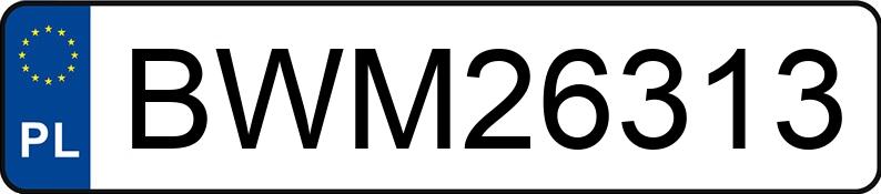 Numer rejestracyjny BWM 26313 posiada MITSUBISHI ASX 2.0 MR`20 E6 Inform - BWM26313