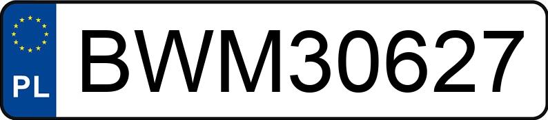 Numer rejestracyjny BWM 30627 posiada BMW 320I - BWM30627