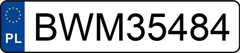 Numer rejestracyjny BWM 35484 posiada BMW 116i MR`07 E4 E81/87 116i MR`07 E4 E81/87 - BWM35484