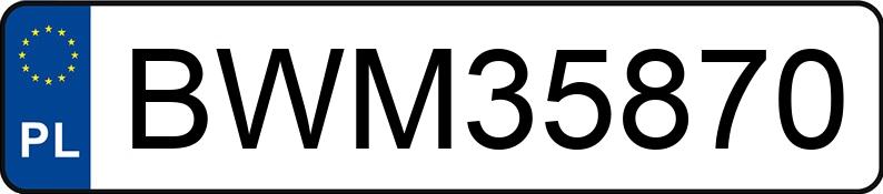 Numer rejestracyjny BWM 35870 posiada FORD PUMA - BWM35870