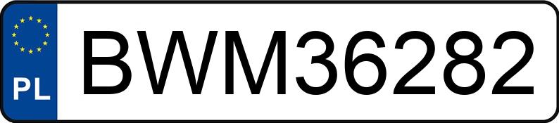 Numer rejestracyjny BWM 36282 posiada OPEL MERIVA - BWM36282