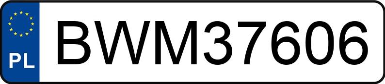 Numer rejestracyjny BWM 37606 posiada BMW 528i MR`10 E5 F10 528i MR`10 E5 F10 - BWM37606