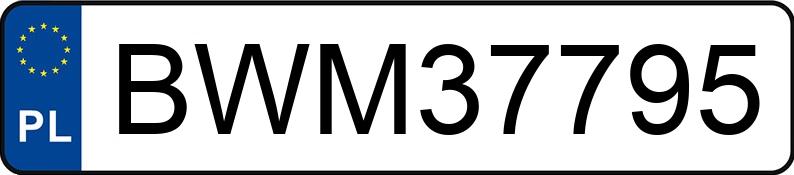 Numer rejestracyjny BWM 37795 posiada AUDI A6 2.4 Kat. MR`04 E3 4F A6 2.4 Kat. MR`04 E3 4F - BWM37795