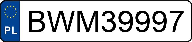 Numer rejestracyjny BWM 39997 posiada BMW 330 Gran Turismo Diesel MR`16 E6 F34 xDrive Steptronic - BWM39997
