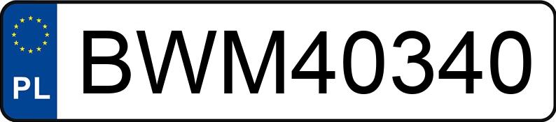 Numer rejestracyjny BWM 40340 posiada BMW 525D - BWM40340 Numer rejestracyjny BWM 40340 posiada BMW 525D - BWM40340