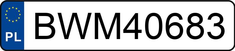 O número de registro BWM 40683 tem ISUZU  - BWM40683