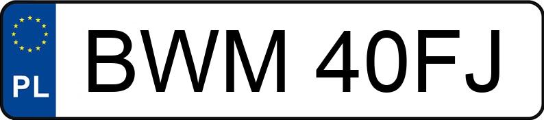 Numer rejestracyjny BWM 40FJ posiada TOYOTA Corolla 1.4 Diesel MR`04 E4 Dynamic - BWM40FJ