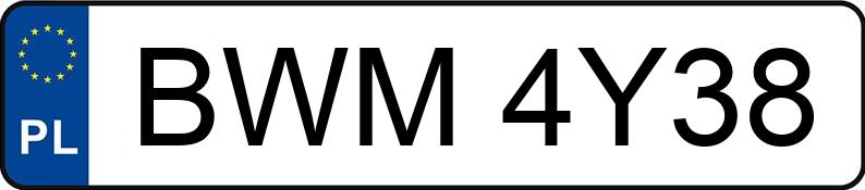 Pirat drogowy w pojeździe o numerach rejestracyjnych BWM4Y38 Pirat drogowy w pojeździe o numerach rejestracyjnych BWM4Y38