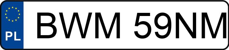 Numer rejestracyjny BWM 59NM posiada BMW 330d - BWM59NM