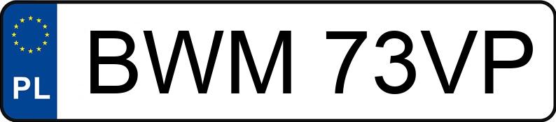 Numer rejestracyjny BWM 73VP posiada URSUS C 355 - BWM73VP