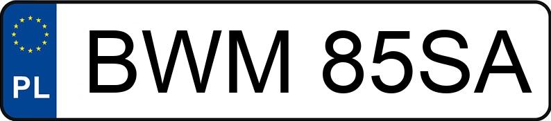 Numer rejestracyjny BWM 85SA posiada VOLKSWAGEN Passat 1.9 TD Kat. CL - BWM85SA