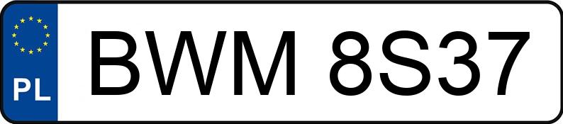 Numer rejestracyjny BWM 8S37 posiada HONDA CR-V 2.0 MR`10 E5 Comfort - BWM8S37