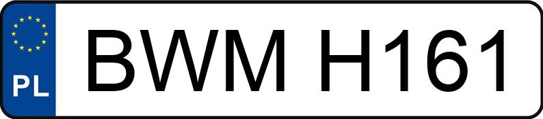 Numer rejestracyjny BWM H161 posiada SEAT Ibiza 1.0 Kat. MR`93 6K CL - BWMH161 Numer rejestracyjny BWM H161 posiada SEAT Ibiza 1.0 Kat. MR`93 6K CL - BWMH161