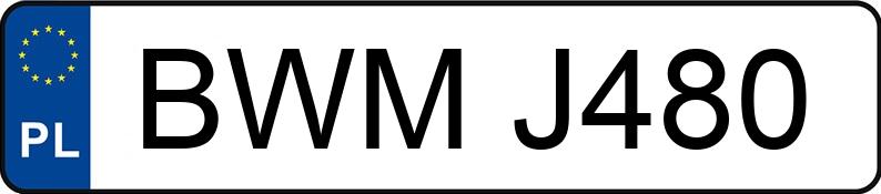Numer rejestracyjny BWM J480 posiada OPEL ASTRA-G - BWMJ480
