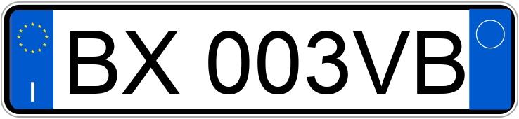 Numer rejestracyjny BX003VB posiada VOLKSWAGEN Golf 4a serie Numer rejestracyjny BX003VB posiada VOLKSWAGEN Golf 4a serie