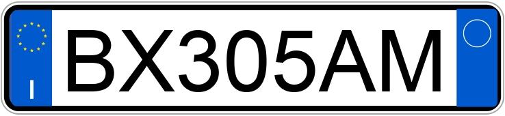 Numer rejestracyjny BX305AM posiada ALFA ROMEO Gtv-Spider