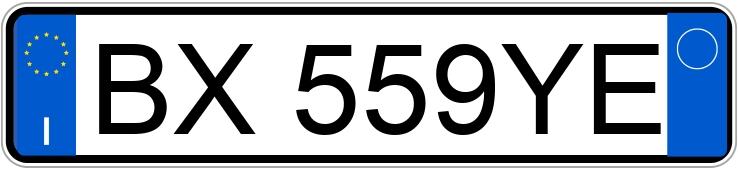 Numer rejestracyjny BX559YE posiada ALFA ROMEO 156 1a serie