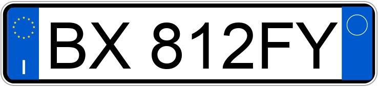 Numer rejestracyjny BX812FY posiada FIAT Punto 2a serie