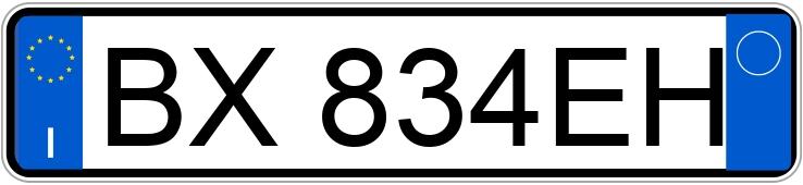 Numer rejestracyjny BX834EH posiada ALFA ROMEO Gtv-Spider