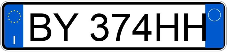 Numer rejestracyjny BY374HH posiada VOLVO V70-XC70 V70 2.4 D5 20V cat Optima (120 kw)