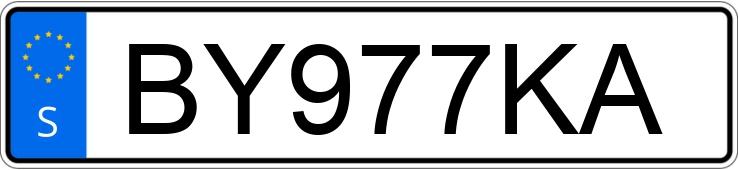 Numer rejestracyjny BY977KA posiada  