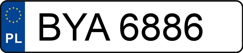 Numer rejestracyjny BYA 6886 posiada Fiat 126p - BYA6886