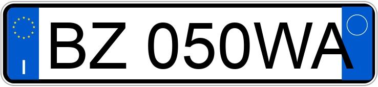 Numer rejestracyjny BZ050WA posiada FORD Fiesta 4a serie Numer rejestracyjny BZ050WA posiada FORD Fiesta 4a serie