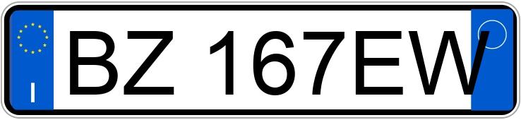 Numer rejestracyjny BZ167EW posiada FORD Focus 1a serie