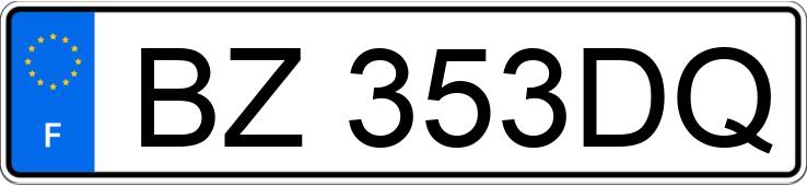 Numer rejestracyjny BZ353DQ posiada RENAULT CLIO III